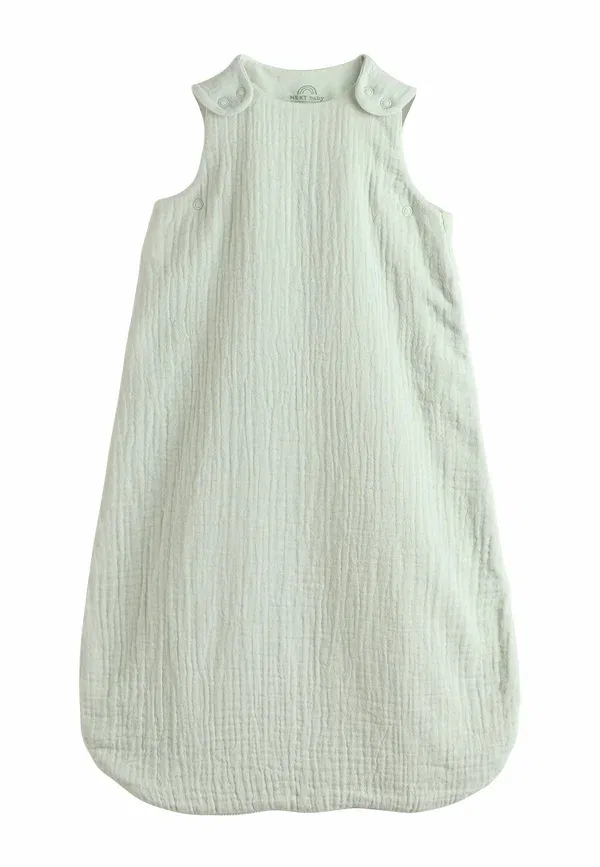 Детский спальный мешок из хлопка Regular fit Next sage green, зеленый