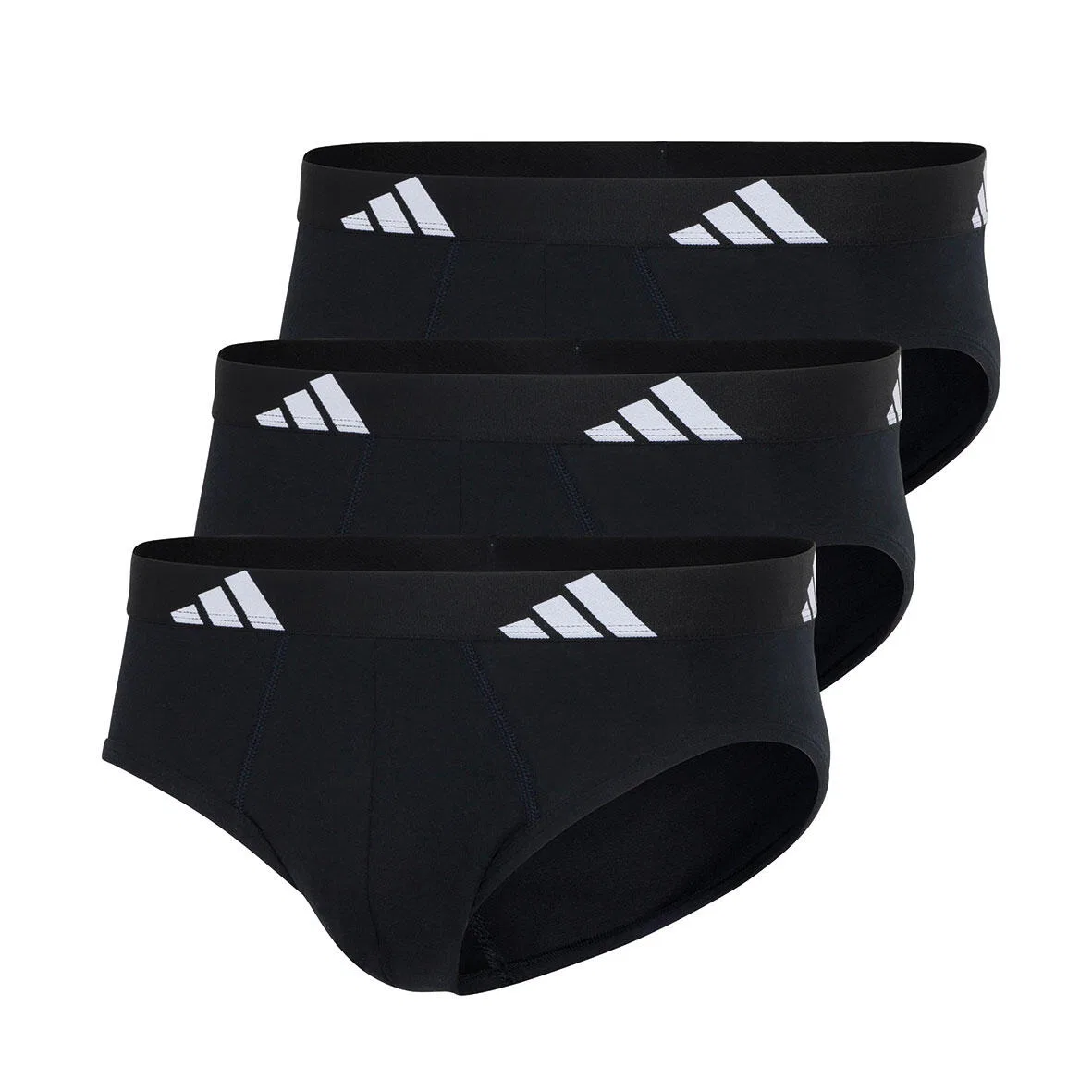 Мужские трусы-слипы с принтом Adidas, Цвет: Schwarz
