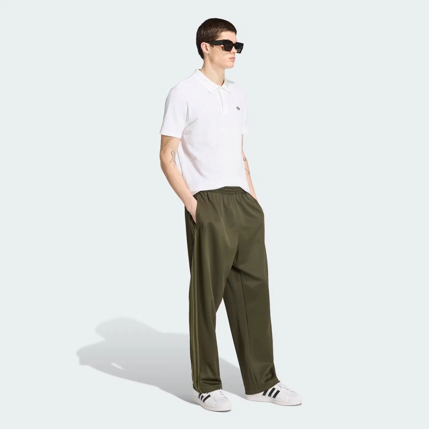 Мужские спортивные брюки свободного кроя Adicolor Loose Trackpants Adidas Originals, Night Cargo — фото 3