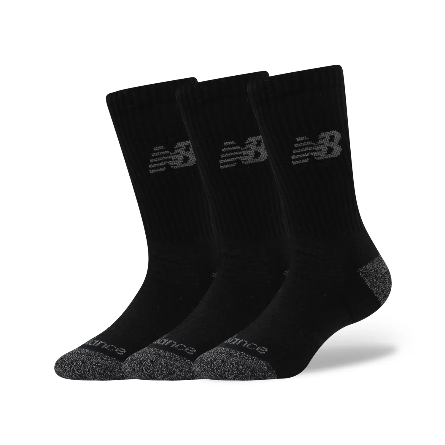 Детские носки 3 пары с технологией NB DRY New Balance, Black