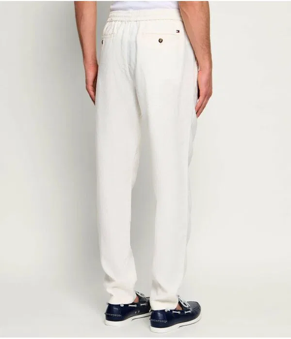 Мужские чиносы из льна Harlem Tommy Hilfiger, Écru — фото 3