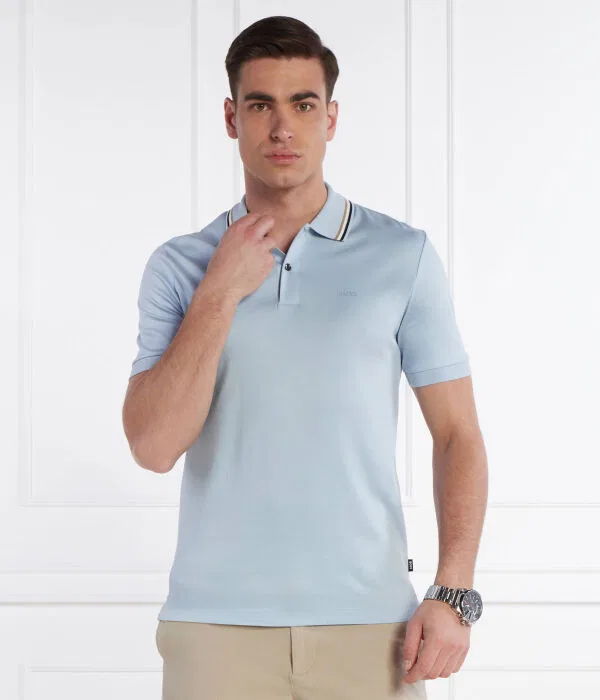 Мужское поло с коротким рукавом Penrose 38 BOSS, Azzurro