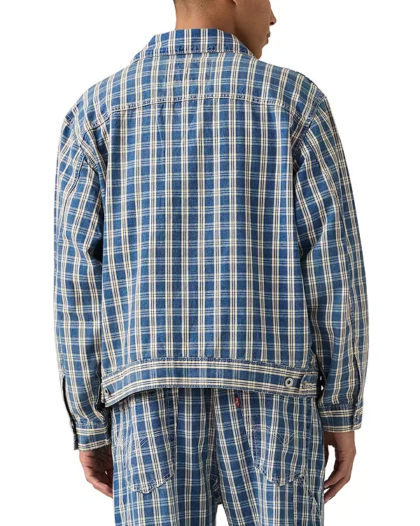 Мужская куртка в клетку Sunrise Check Trucker Levi's, Summer Check Trucker — фото 3