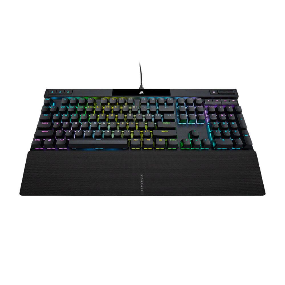 

Игровая клавиатура Corsair K70 RGB Pro, проводная, механическая, Cherry MX Blue, английская раскладка, черный