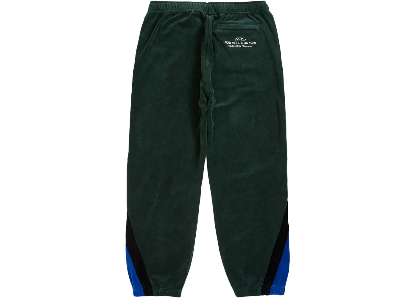 Мужские спортивные штаны из велюра Martine Rose Supreme, Green — фото 2