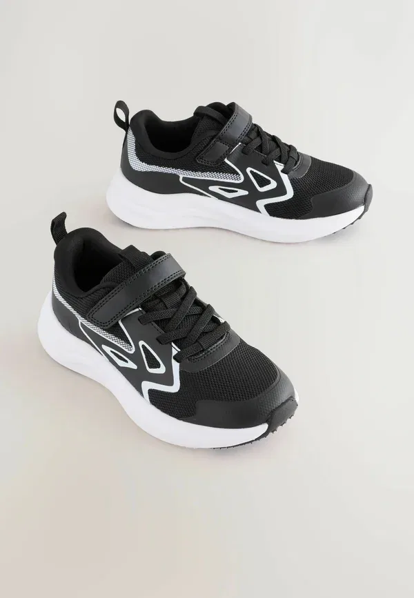 Кроссовки с липучкой Regular fit Next black, white, белый/черный — фото 2