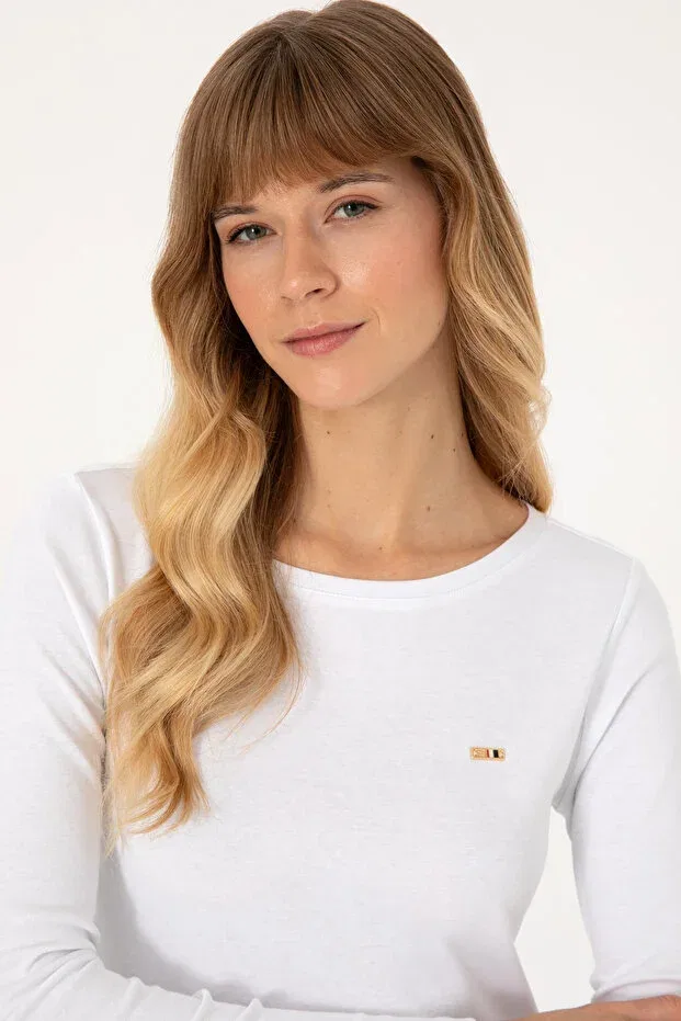Женские свитшот хлопковый U.S. Polo Assn., White — фото 2