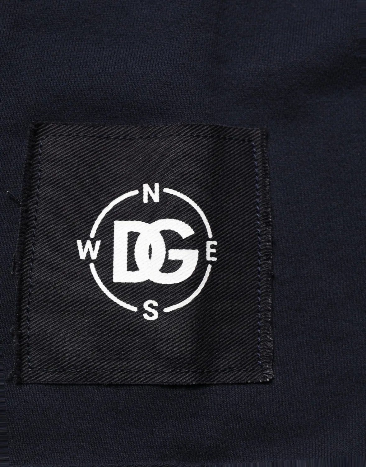 Мужской свитшот с логотипом Dark Blue Logo Cotton Dolce & Gabbana, Blue