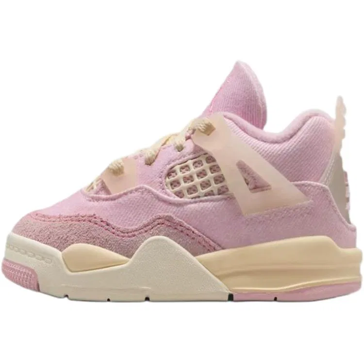 Кроссовки Air 4 Low Top для малышей, Jordan, Red Pink