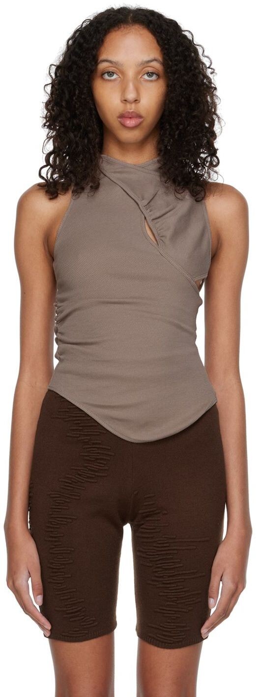 

Эксклюзивная майка SSENSE Taupe Ricky SELASI