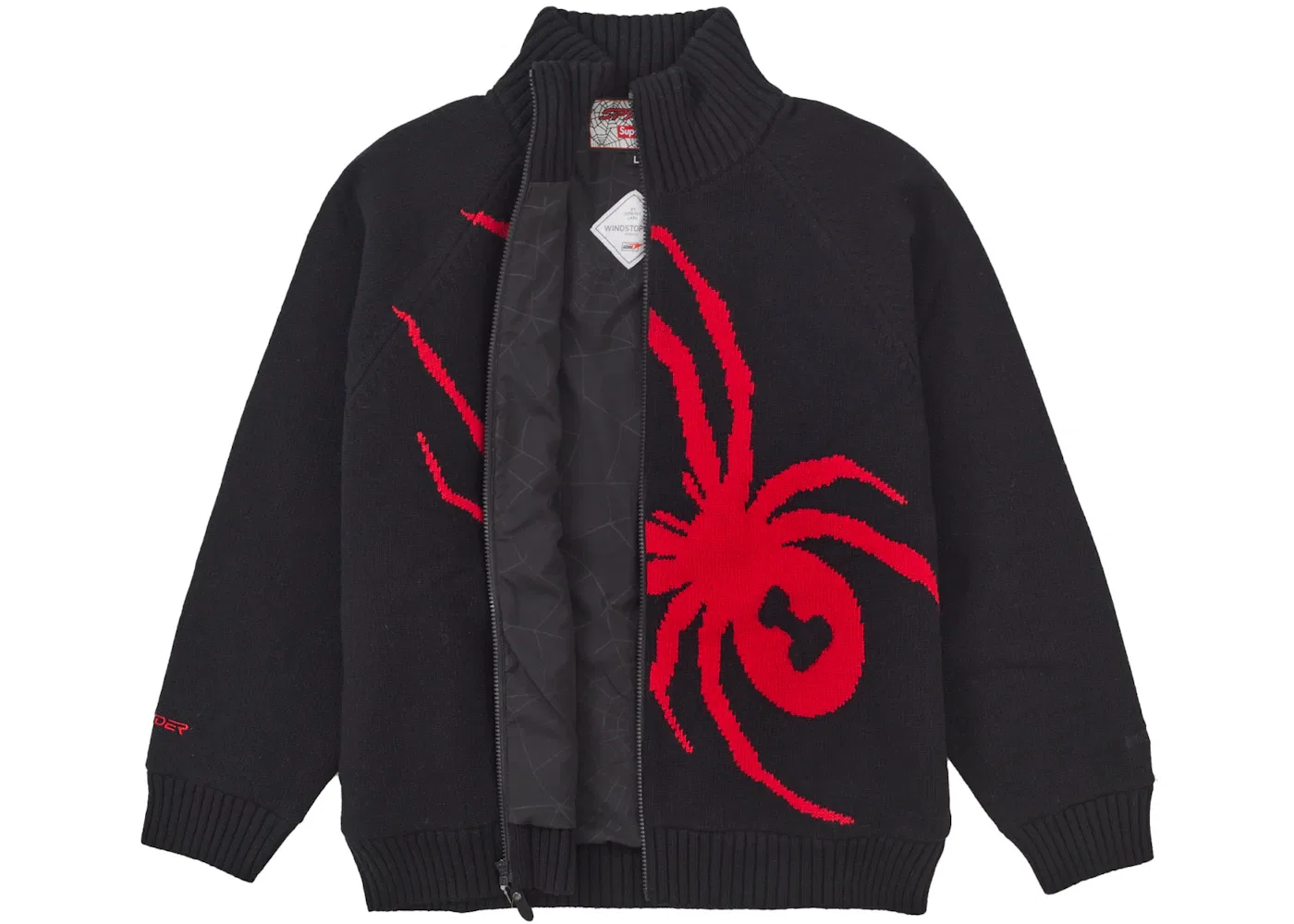 Мужской свитер с ветрозащитой Spyder WINDSTOPPER Supreme, Black — фото 3