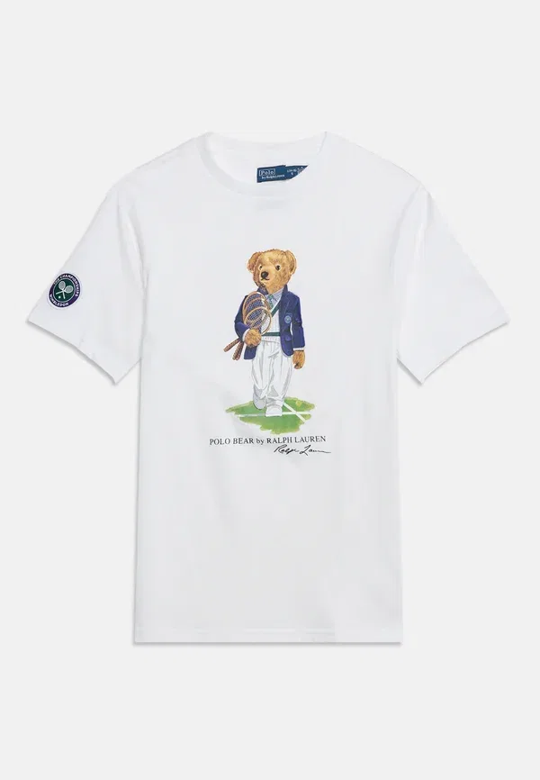 Футболка с принтом Polo Ralph Lauren, белый — фото 3