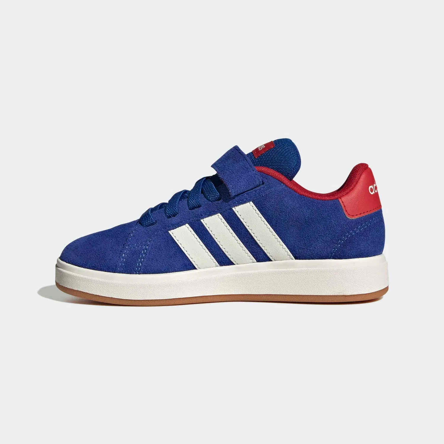 Детские кроссовки ретро-дизайн Adidas Grand Court 00S, Collegiate Royal/Off White/Better Scarlet — фото 3