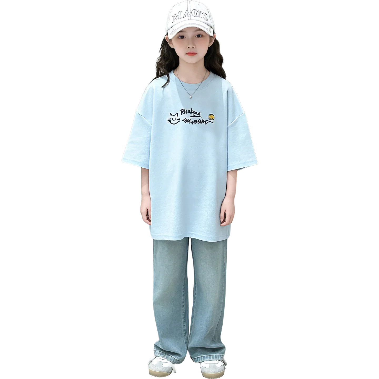 Детский комплект для девочек с коротким рукавом Lanza, Blue