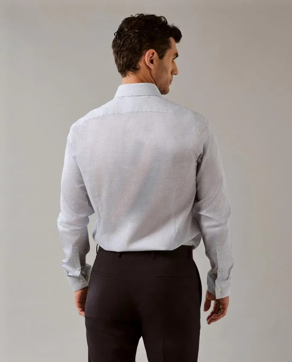 Мужская рубашка из эластичного поплина Calvin Klein, Azul Claro — фото 2