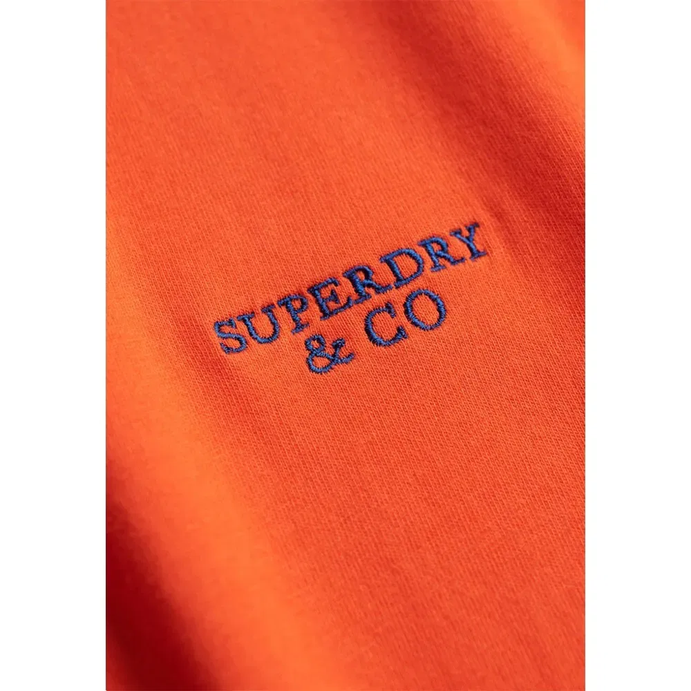 Футболка с коротким рукавом Essential Stacked Logo Embroidered Superdry, оранжевый — фото 2