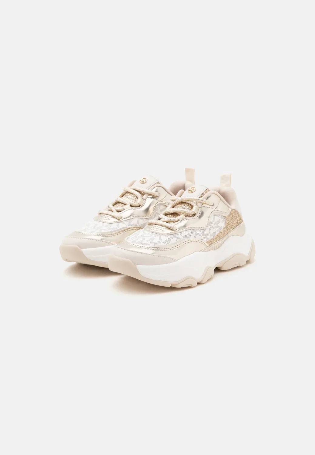 Тренеры Michael Kors Kids, Pale Gold-Coloured Metallic/Vanilla Mocha — фото 2