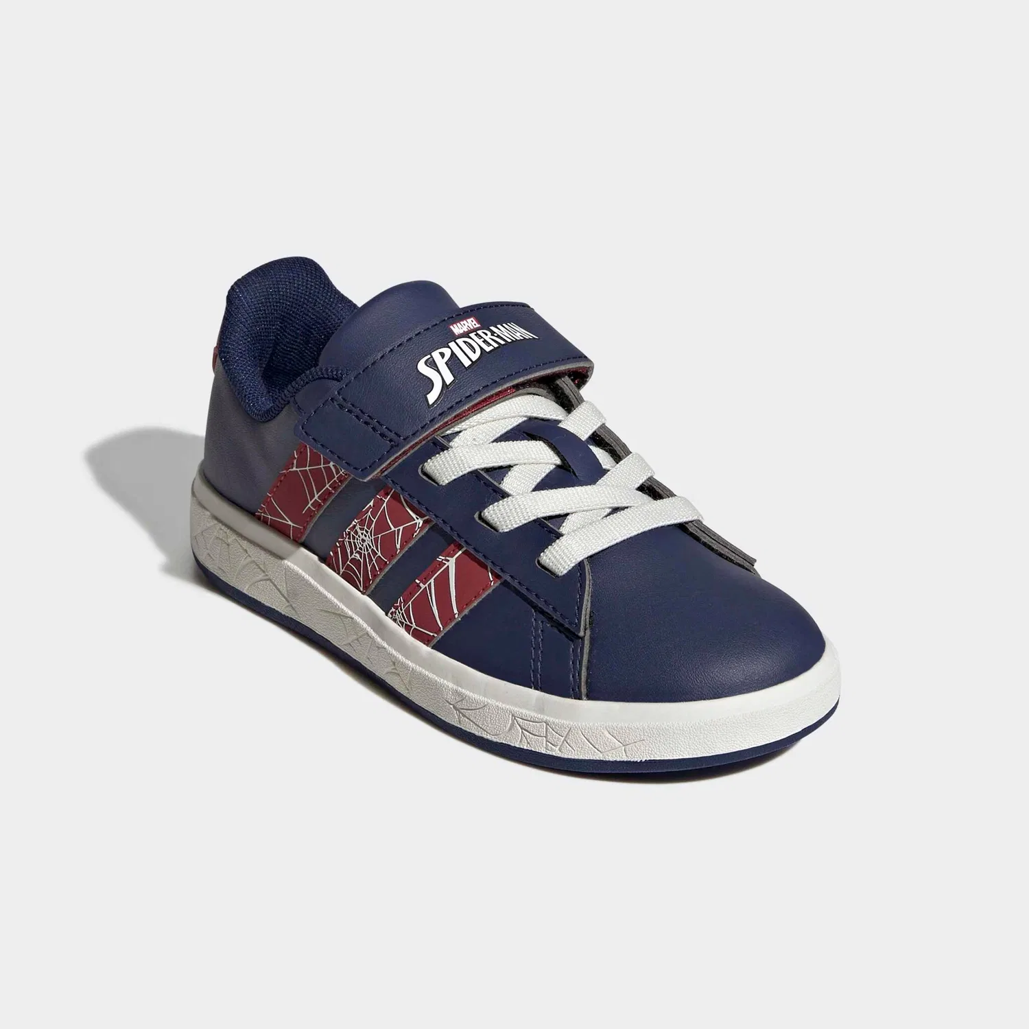 Детские кроссовки с дизайном Spider-Man Adidas Sportswear, Dark Blue/Active Maroon/Off White