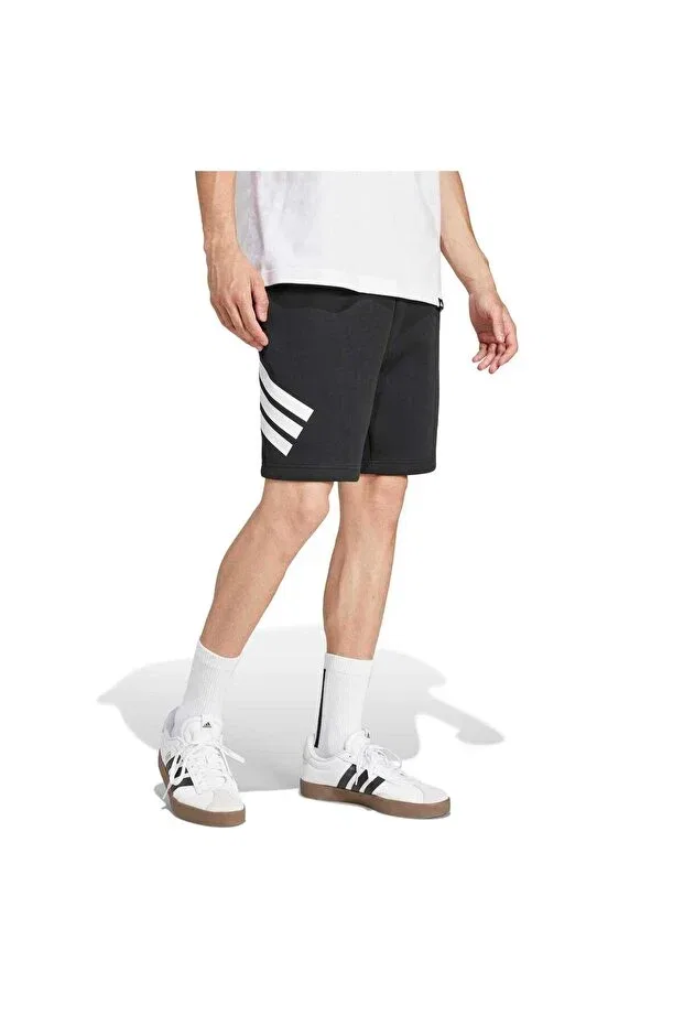 Мужские спортивные шорты с эластичным поясом Adidas, Black — фото 3
