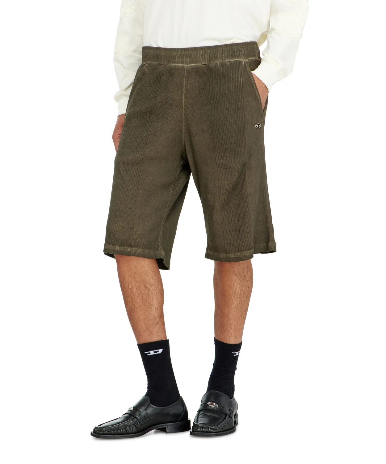 Мужские шорты с рифленой вставкой P-IER DIESEL, Grey