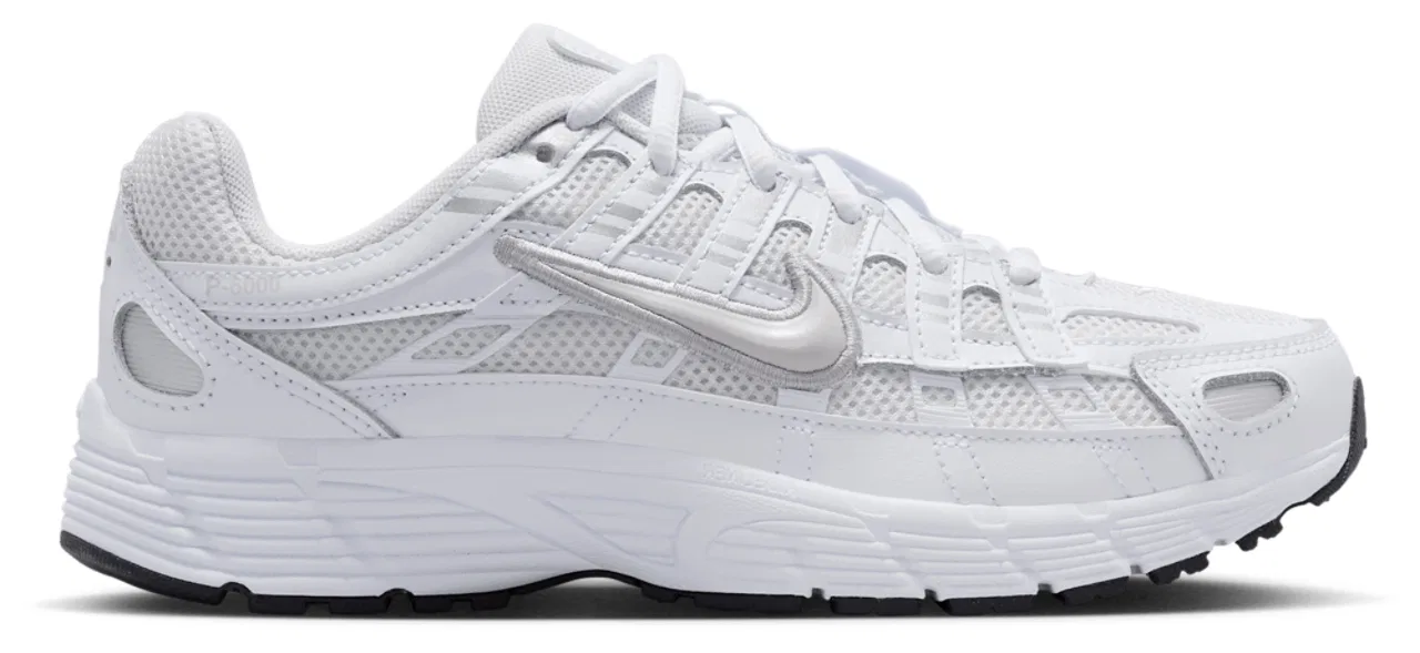 Детские кроссовки для мальчиков с амортизирующей стелькой P-6000 Nike, Platinum Tint/White