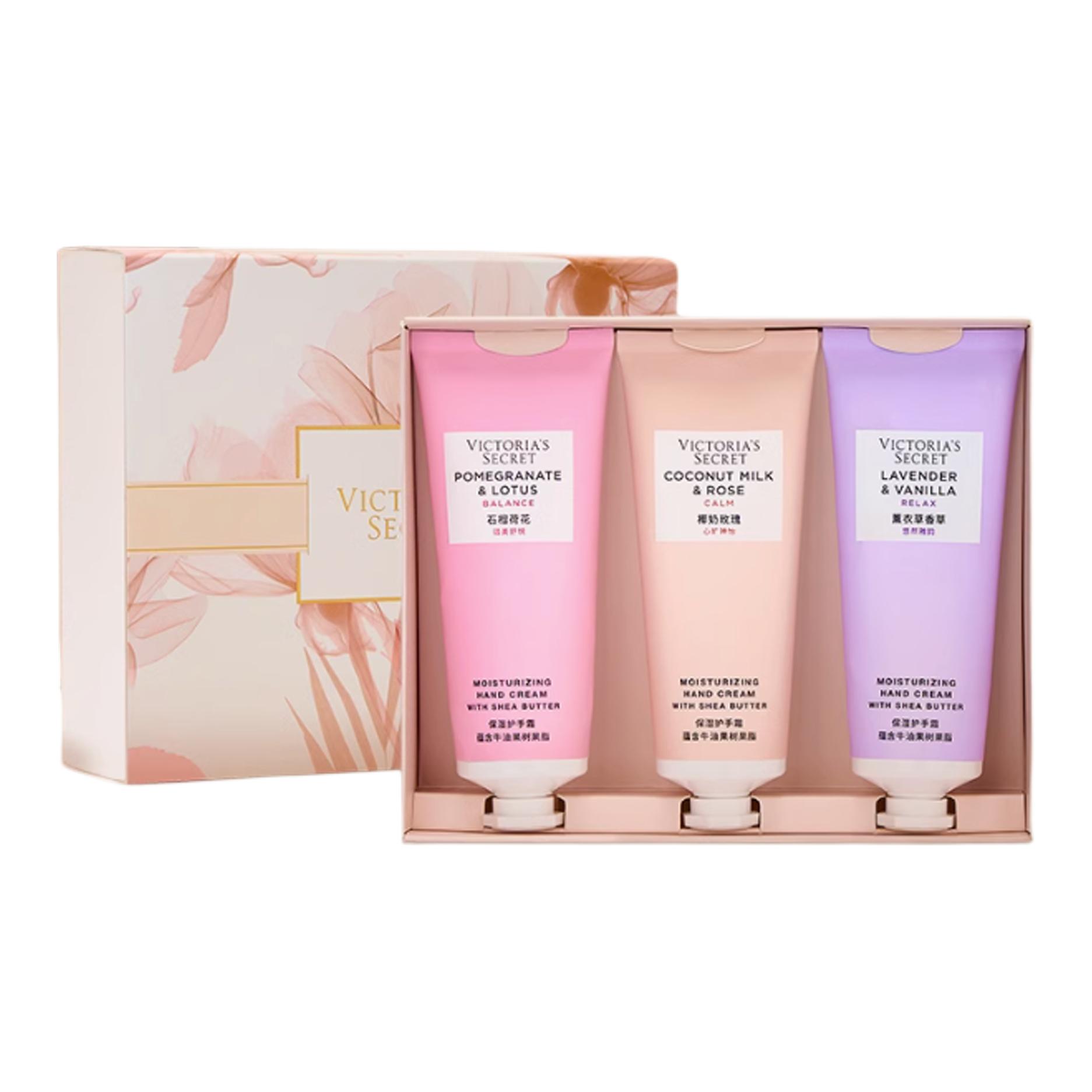 Victoria's Secret Увлажняющий крем для рук Plant Plumping Moisturizing Hand Cream Moisten 75мл+75мл+75мл — фото 2