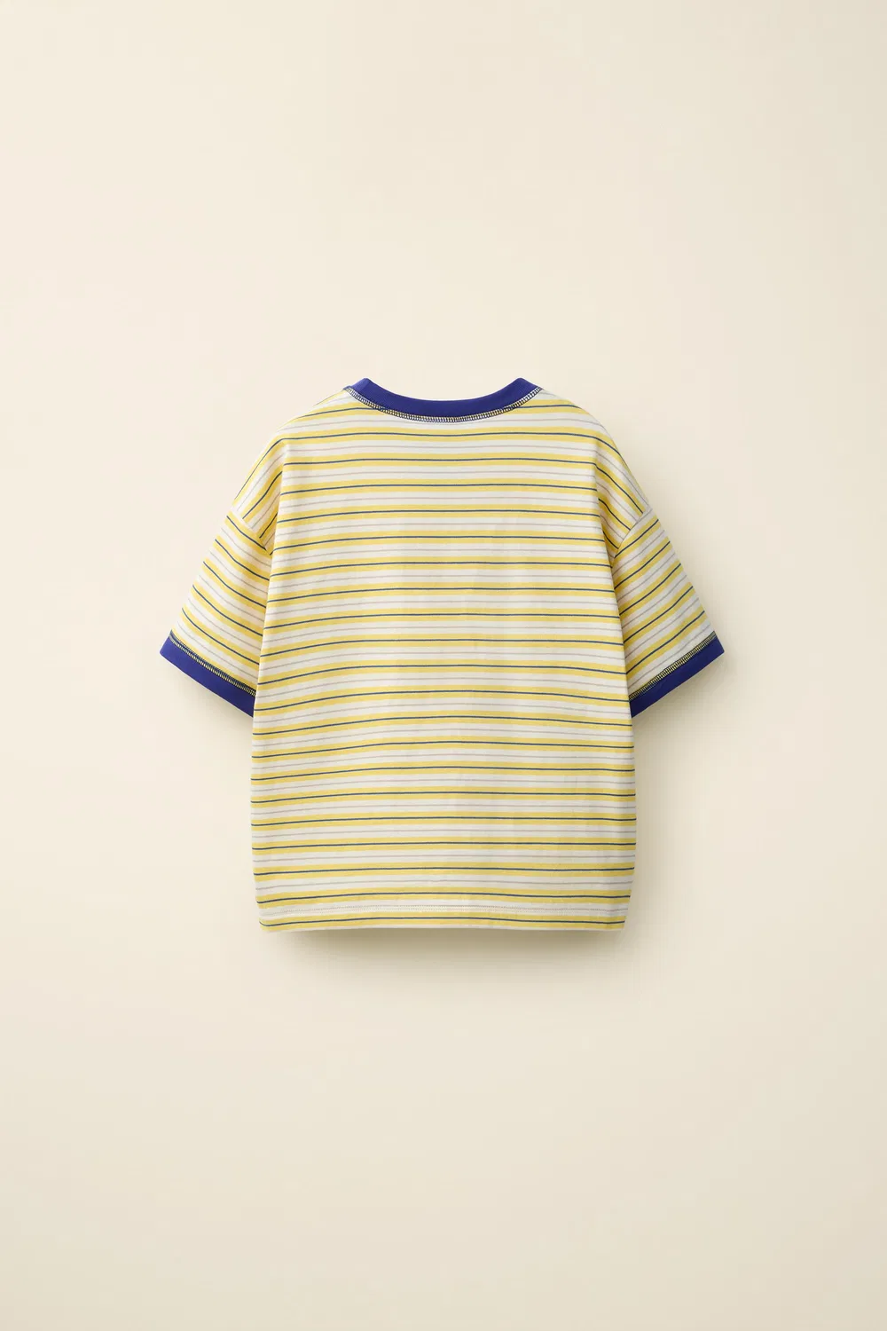 Футболка с контрастной строчкой, созданная в сотрудничестве Caramel London и Zara, Light Yellow — фото 2