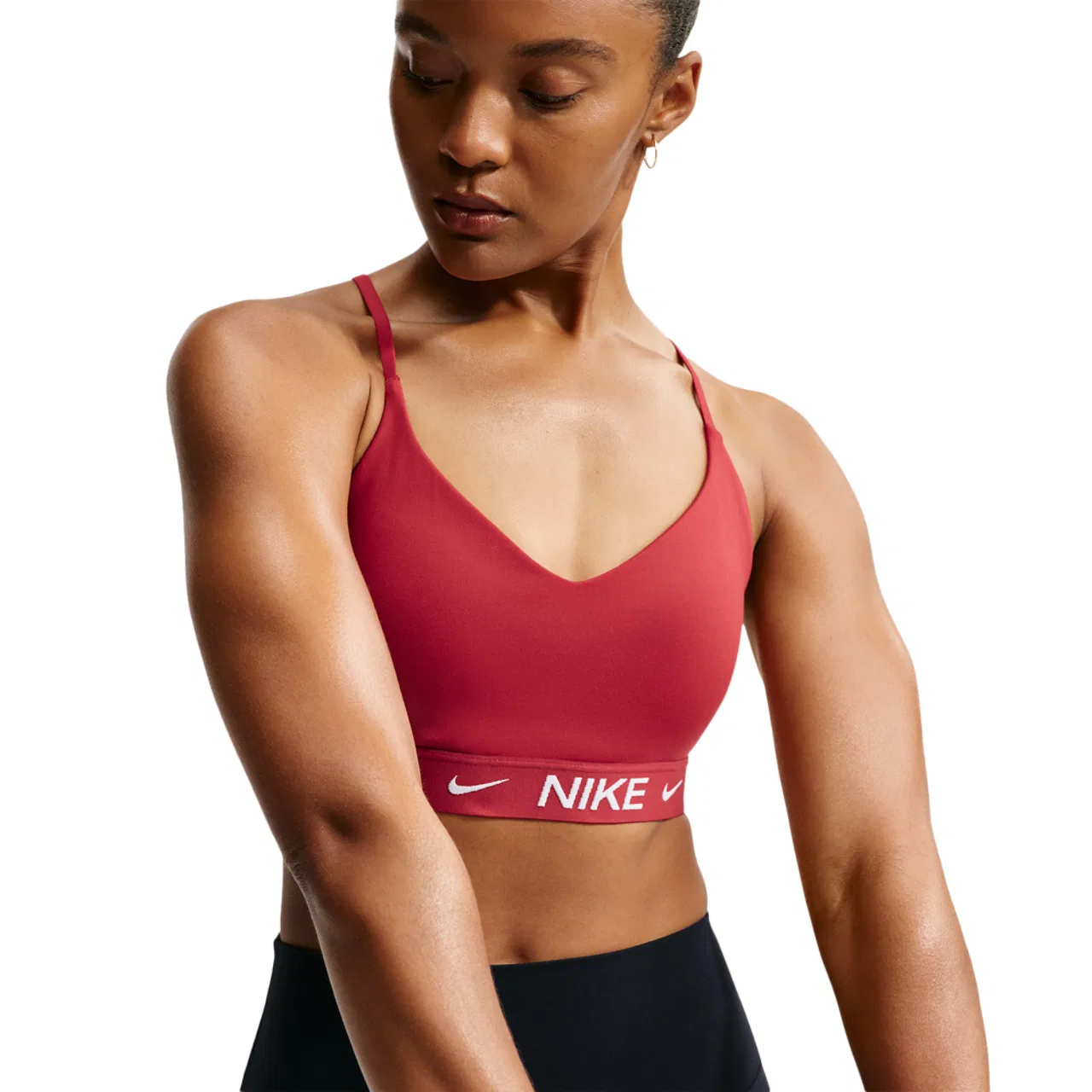 Женский спортивный бюстгальтер Nike Dri-FIT Indy Bra, Tough Red
