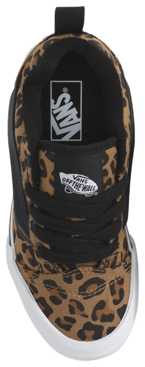 Детские кеды Knu Skool Leopard Vans, коричневый/черный — фото 4