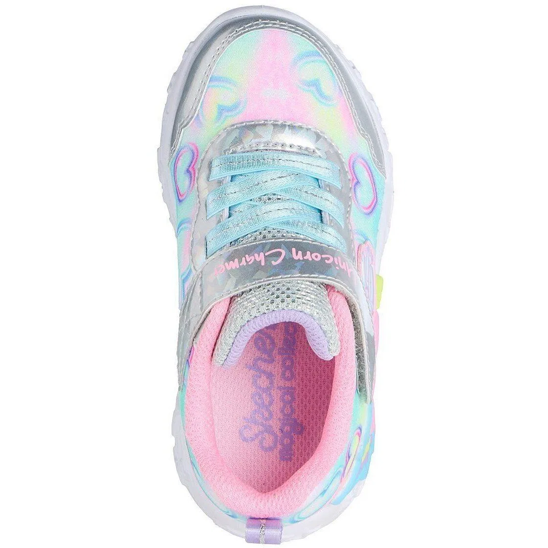 Детские кроссовки с подсветкой Skechers S Lights-unicorn Charmer-lil, Bunt — фото 2