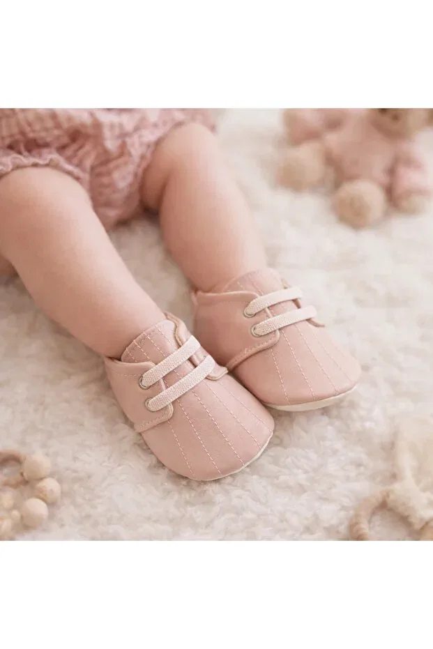 Детские туфли для девочек без скольжения Pink Happy Baby Butik, Pink-Pink — фото 2