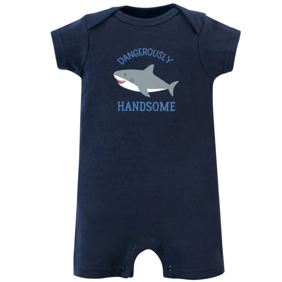 Мягкие хлопковые комбинезоны Hudson Baby, Shark — фото 3