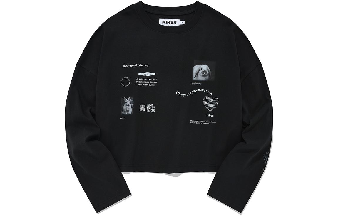 

Футболка Women's Crew Neck Moderate Straight Fit Kirsh, черный