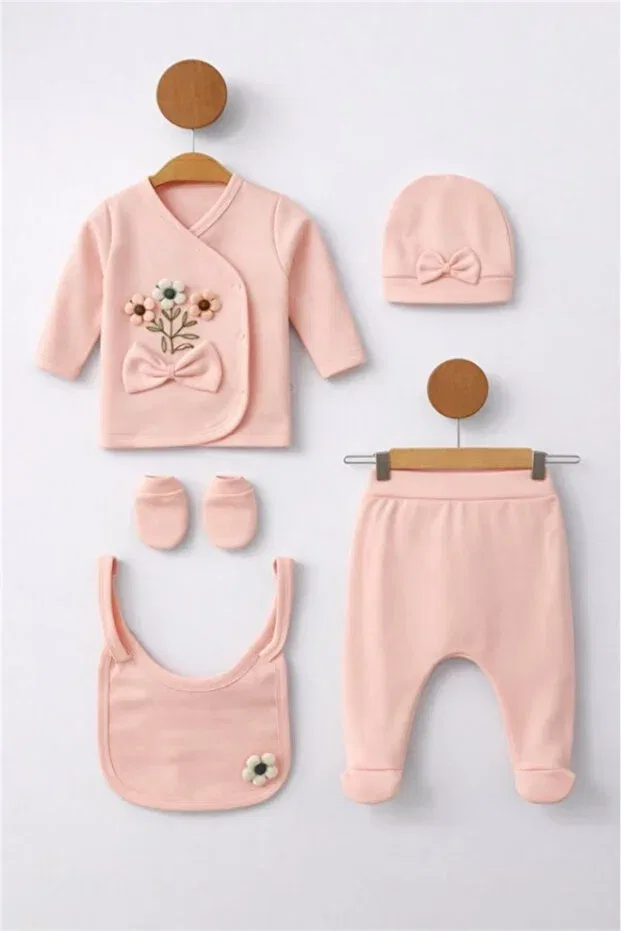 Детский комбинезон для новорожденных с тиснением Bamoola For Babies, Beige Embossing