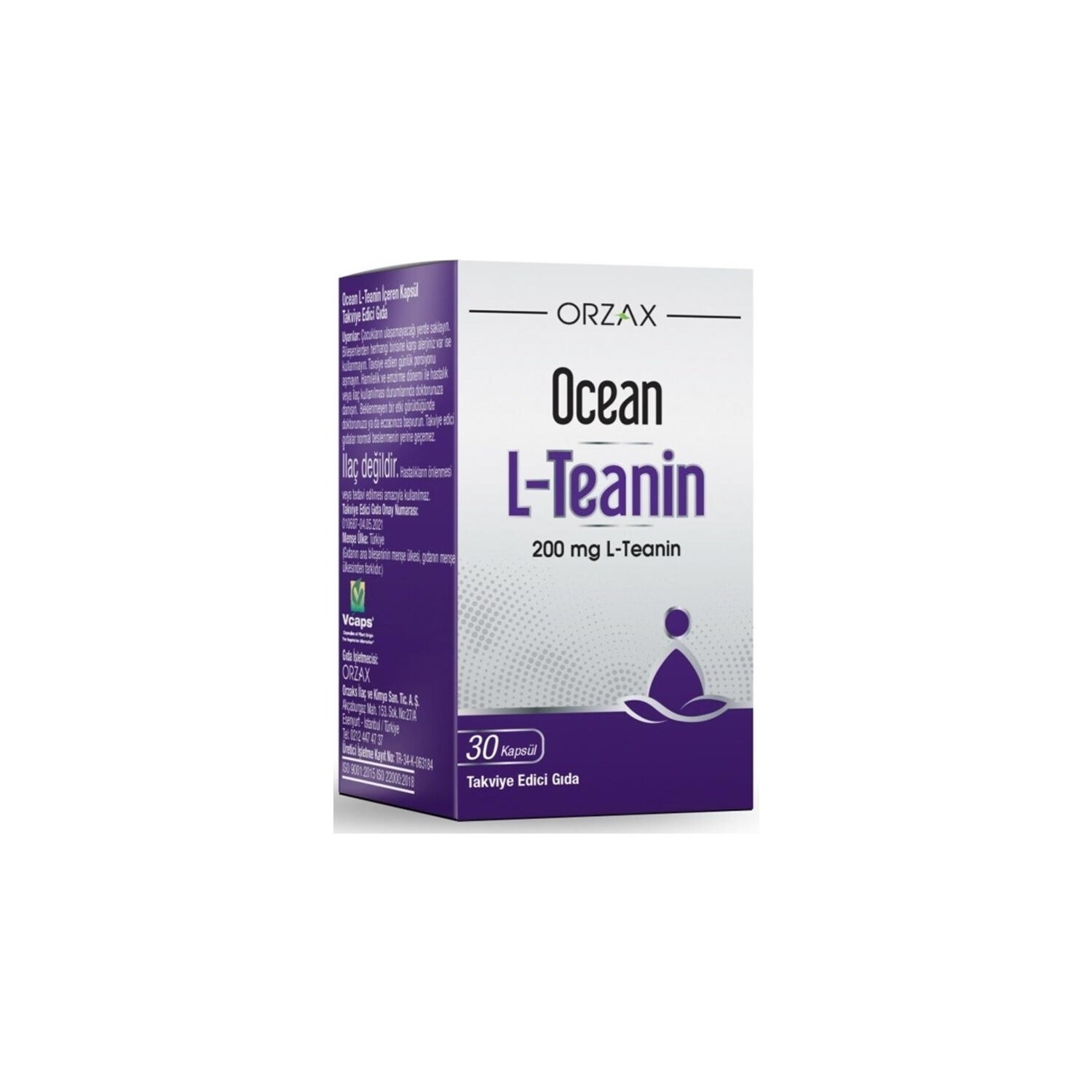 

Добавка Orzax Ocean L-Theanine Supplementary Food, 30 капсул