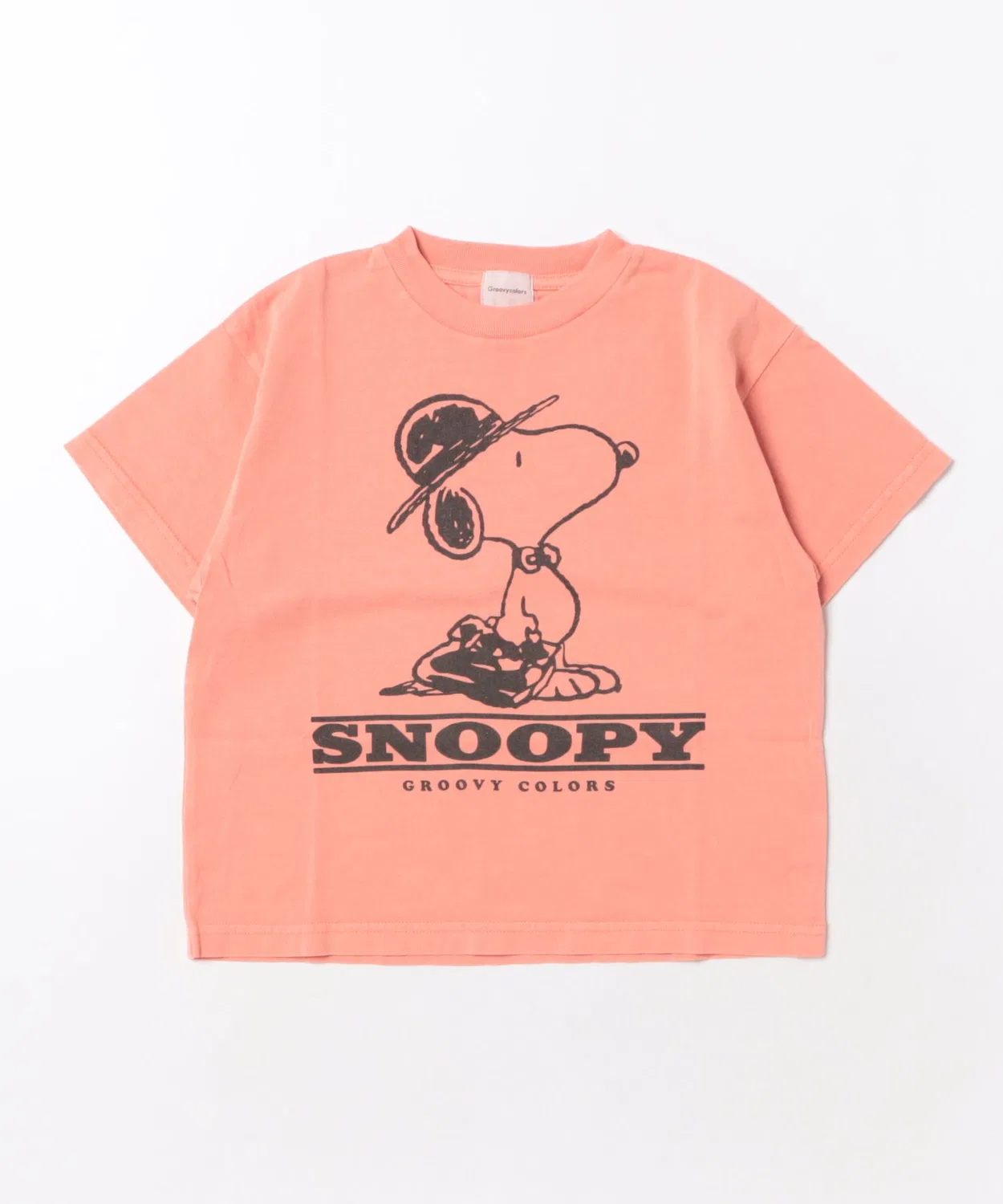Детская футболка с принтом Over-dyed SNOOPY Tee GROOVY COLORS, Orange