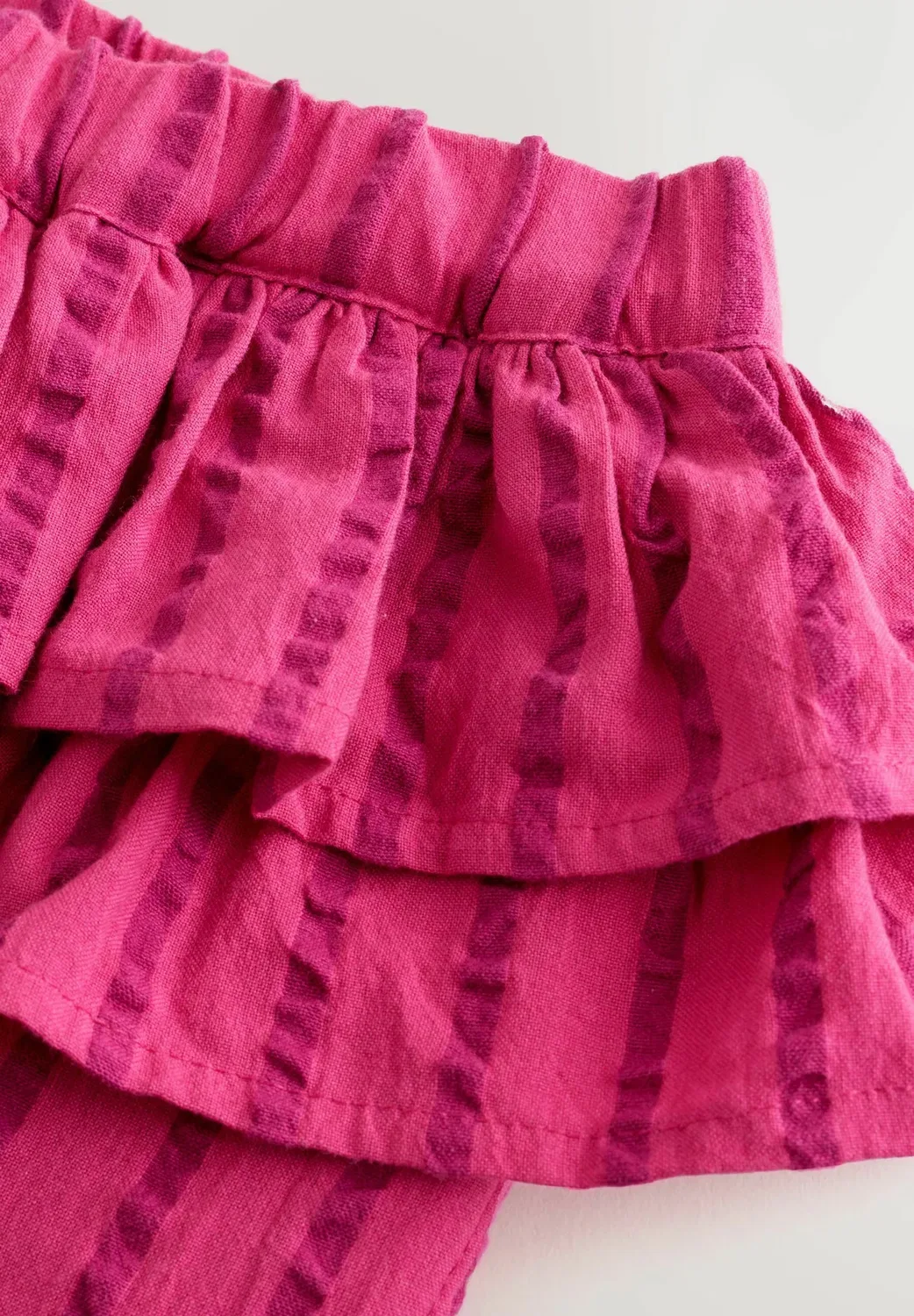 Брюки с баской и широкими штанинами Next, Pink Stripe — фото 2