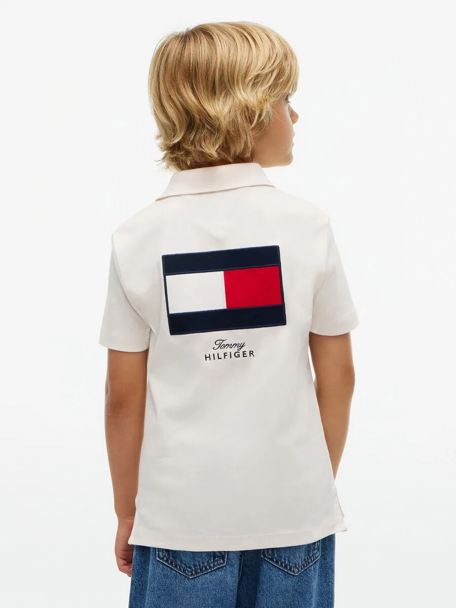 Футболка TOMMY HILFIGER "Festive" белого цвета — фото 2