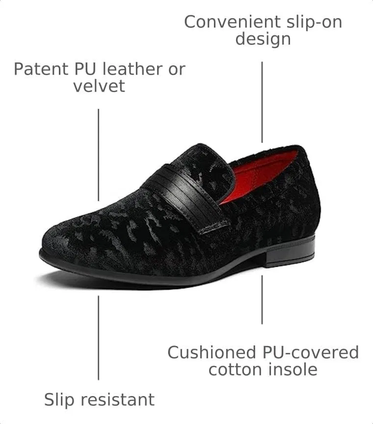 Детские туфли-лоферы для мальчиков Tuxedo Loafers Bruno Marc, Black — фото 3