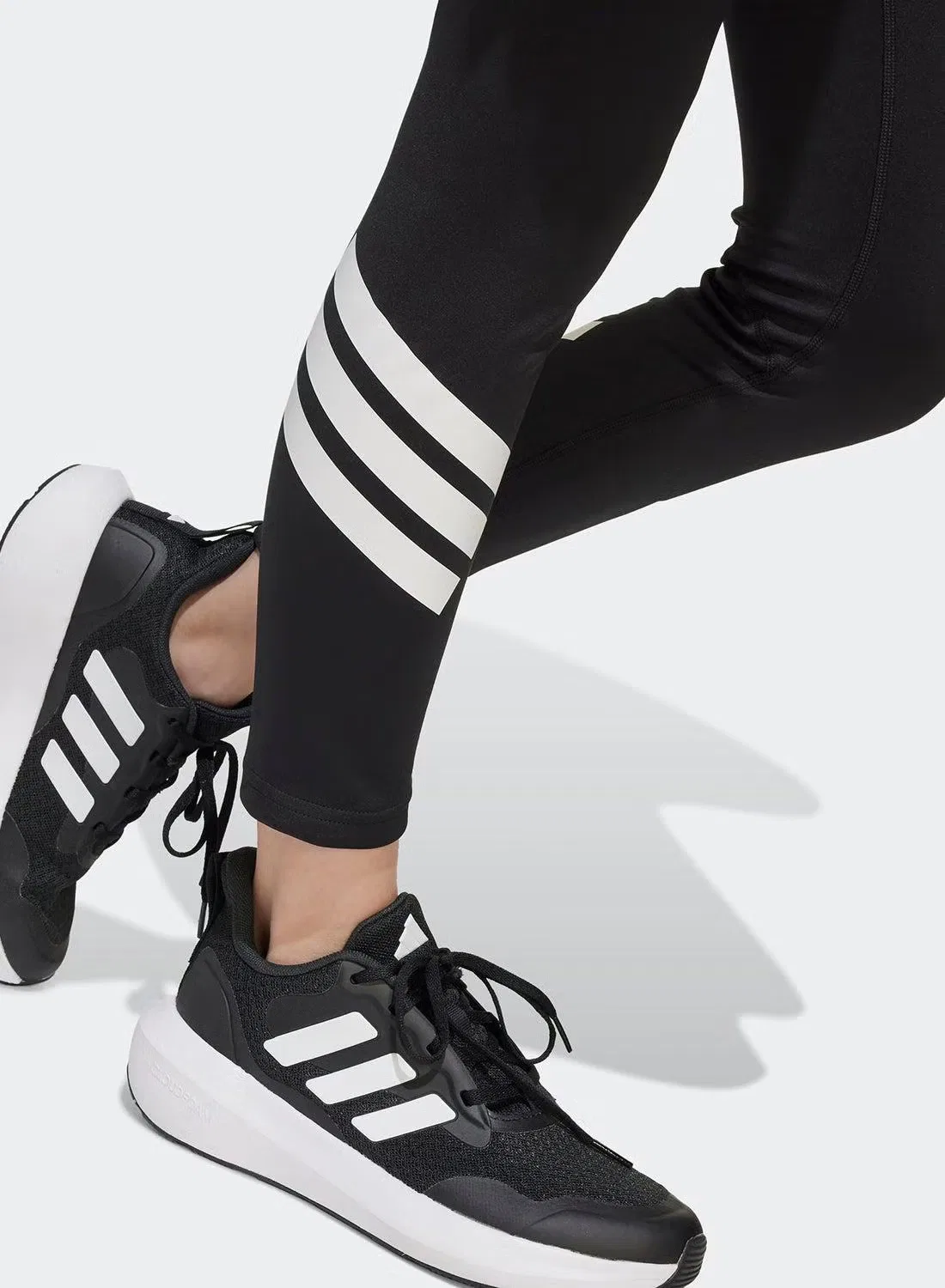 Леггинсы 7/8 с технологией отвода влаги All Sports Optime NXT Adidas, черный — фото 4
