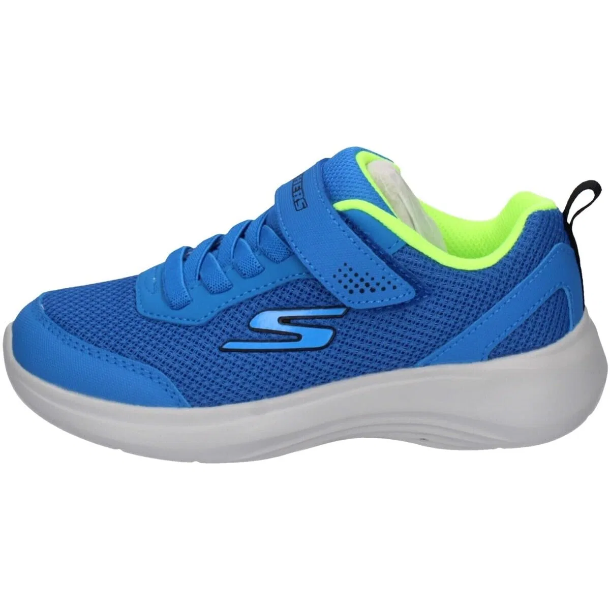 Детские кроссовки для мальчиков с технологией Arch Fit Selectors Reset Achieved Skechers, Blue Textile Blue Synthetic Lime Trim