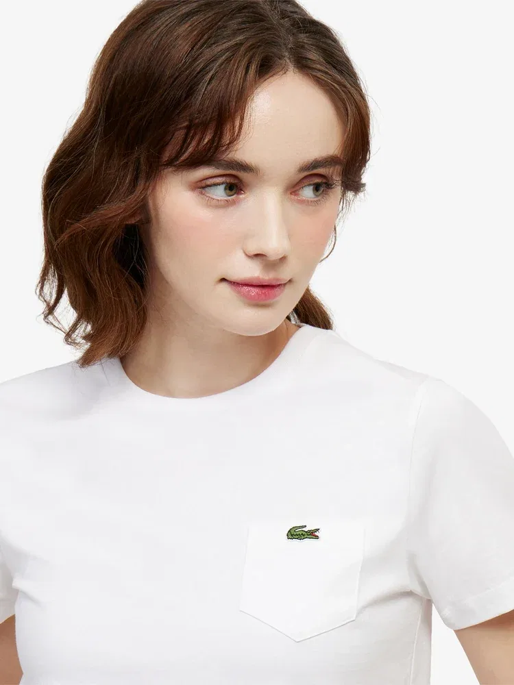 Футболка LACOSTE Basic, White — фото 2