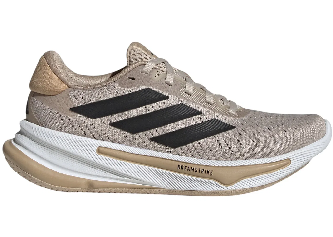 Детские кроссовки для бега с амортизацией Adidas Supernova Step, Wonder Beige Core Black Warm Sandstone