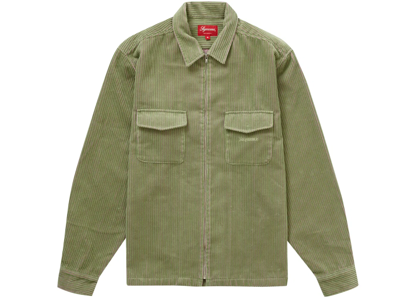 Мужская рубашка из вельвета двухцветная Supreme Shirt, Green