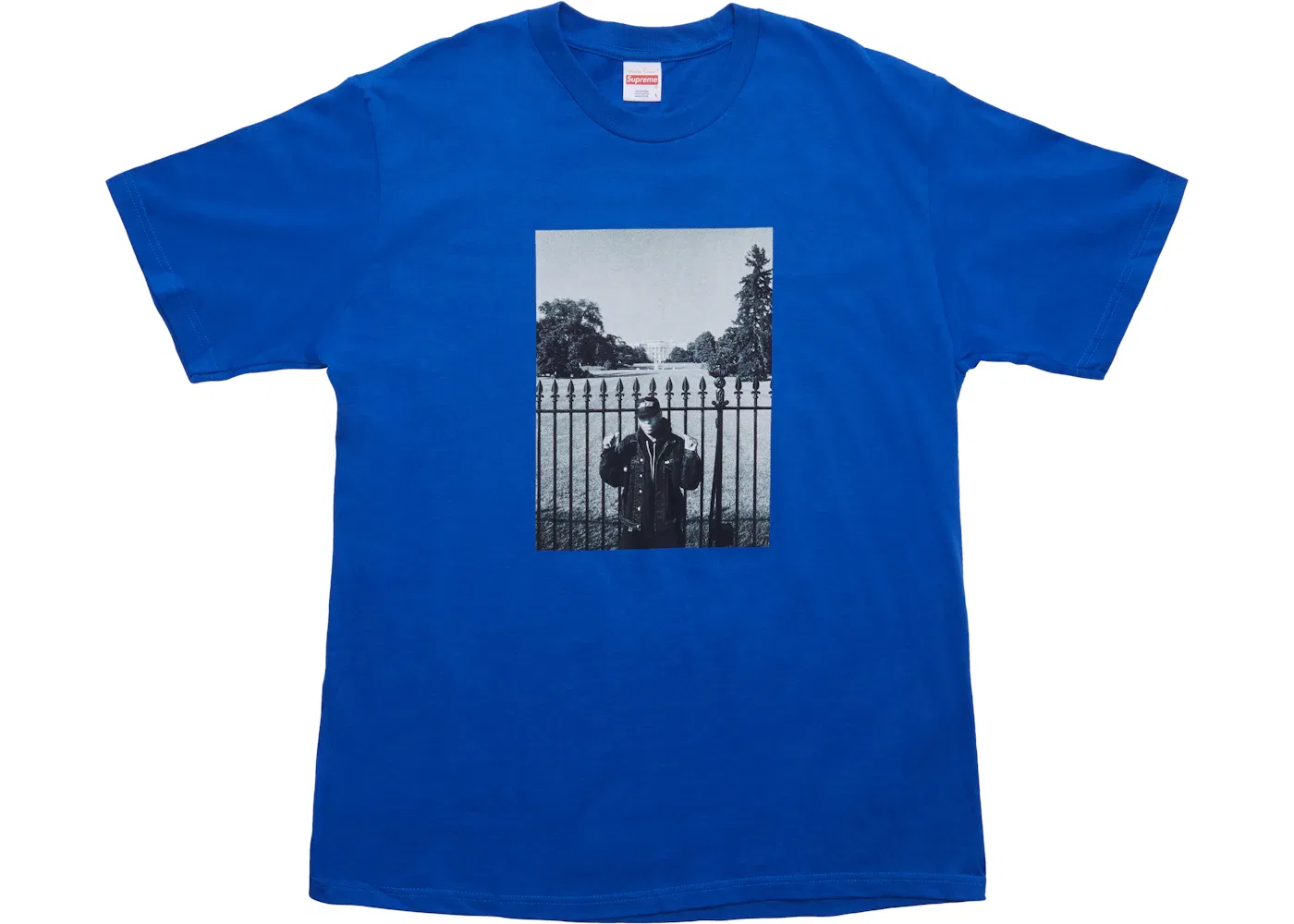 Мужская футболка с принтом Supreme UNDERCOVER/Public Enemy White House Tee, Royal