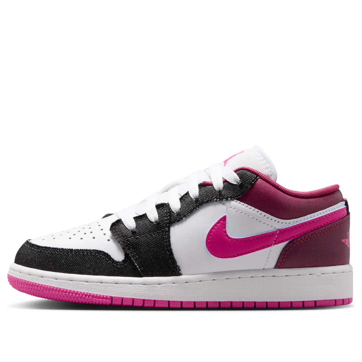 Детские кроссовки с синтетическим верхом Air Jordan 1 Low SE 'Off Noir Desert Pink' Jordan, Off Noir Desert Pink