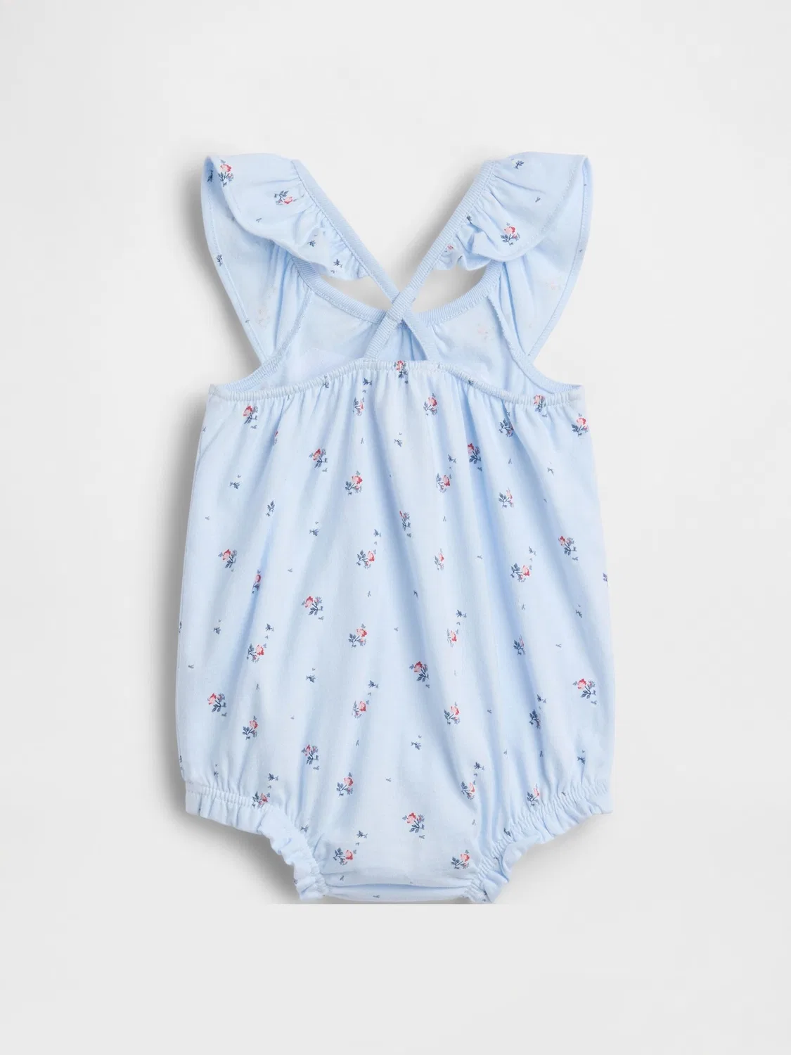 Комбинезон-боди Gap Blue Logo Bubble One-Piece, синий — фото 2
