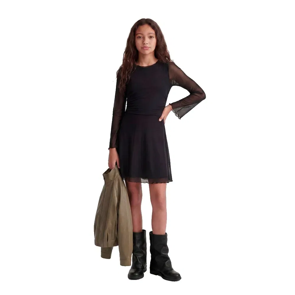 Детское платье для девочек с длинным рукавом Jack & jones Minna JJXX, Black