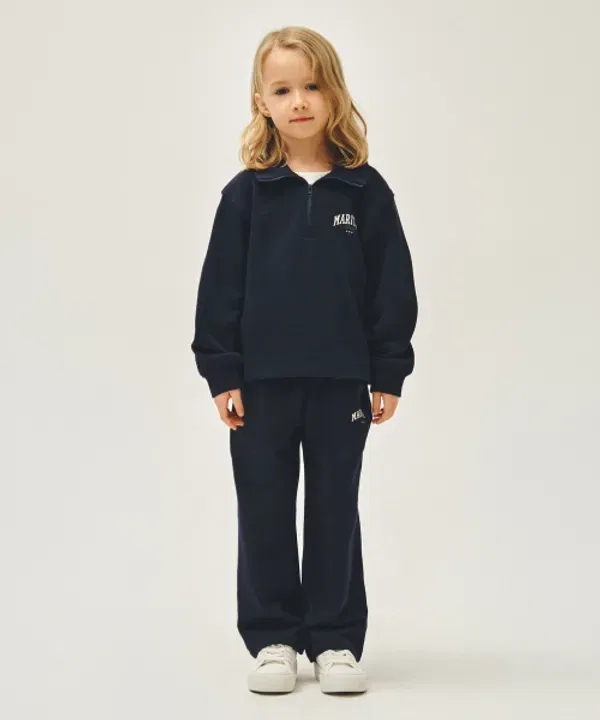 Детский спортивный костюм с полузастежкой, Navy, Marithé Kids