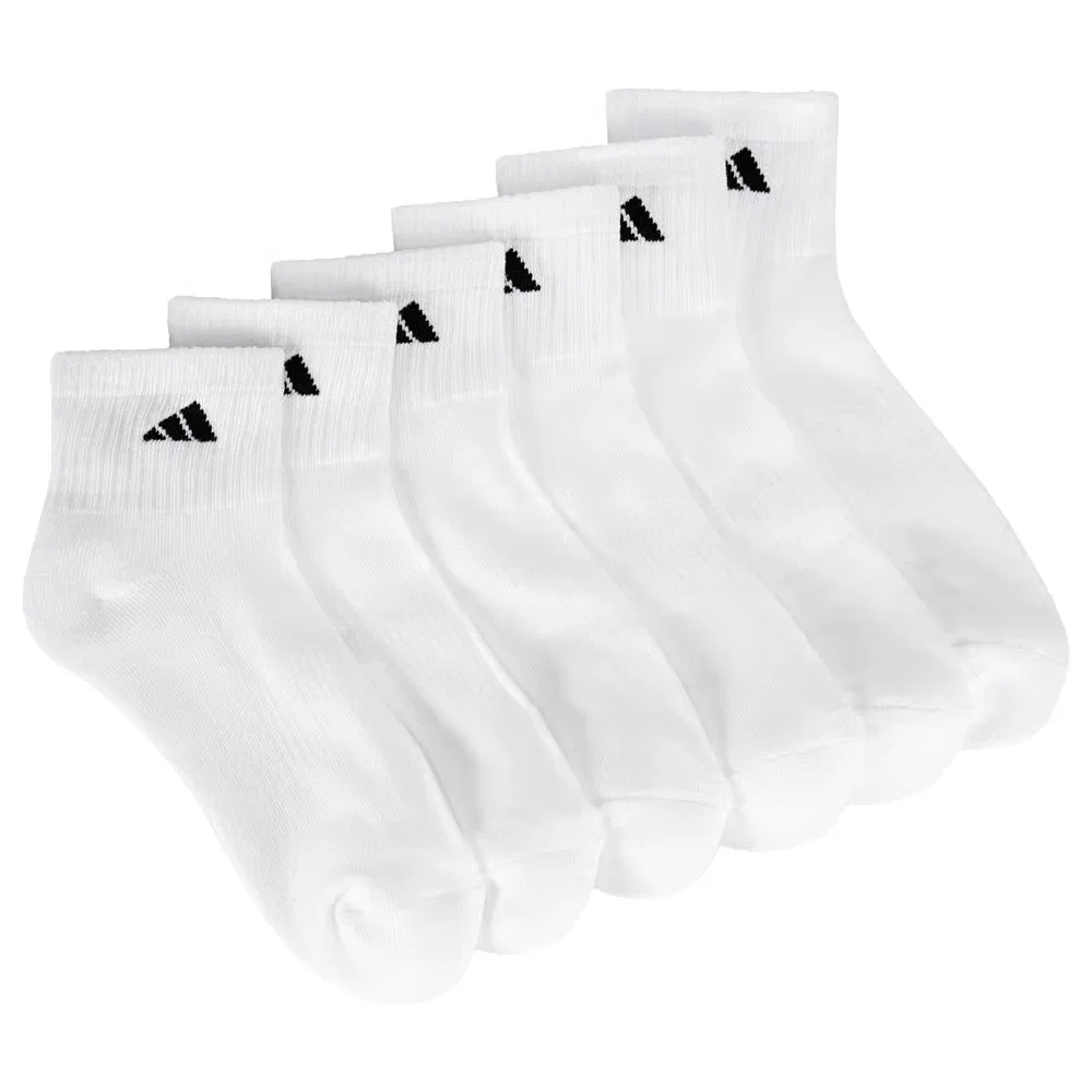Мужские спортивные носки до щиколотки комплект из 6 пар Adidas, White